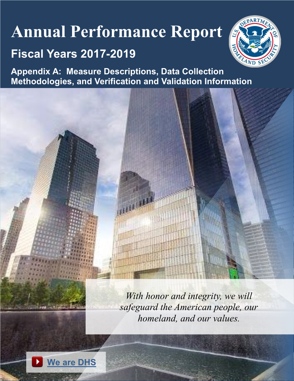 DHS FY17-19 Annual Performance Report