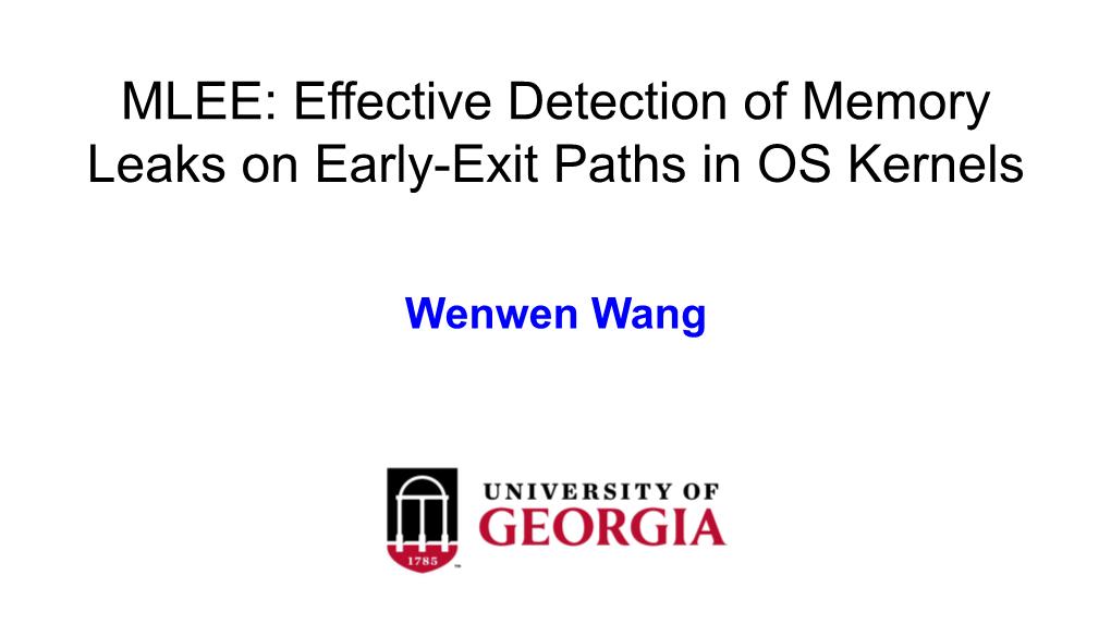 Effective Detection of Memory Leaks on Early-Exit Paths in OS Kernels
