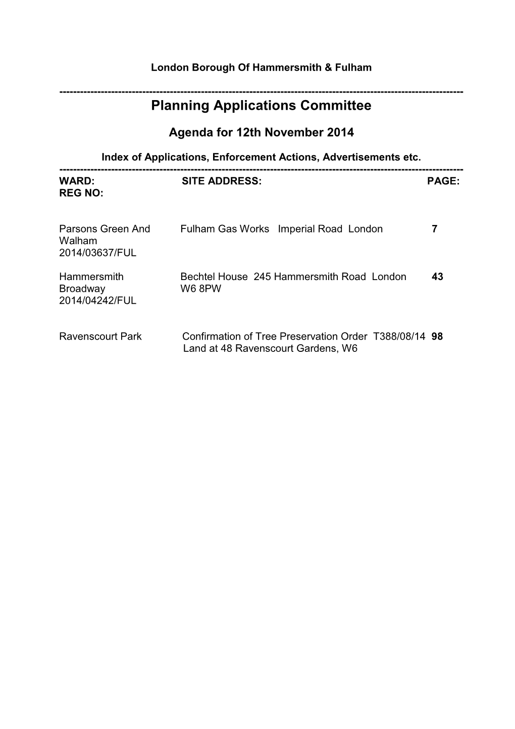 Planning Applications PDF 1 MB