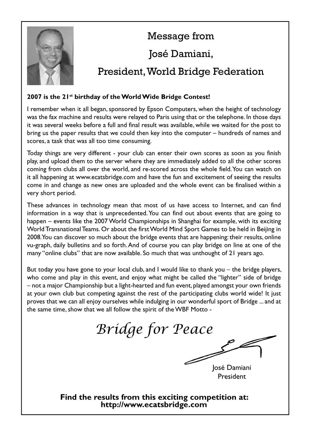 Bridge for Peace