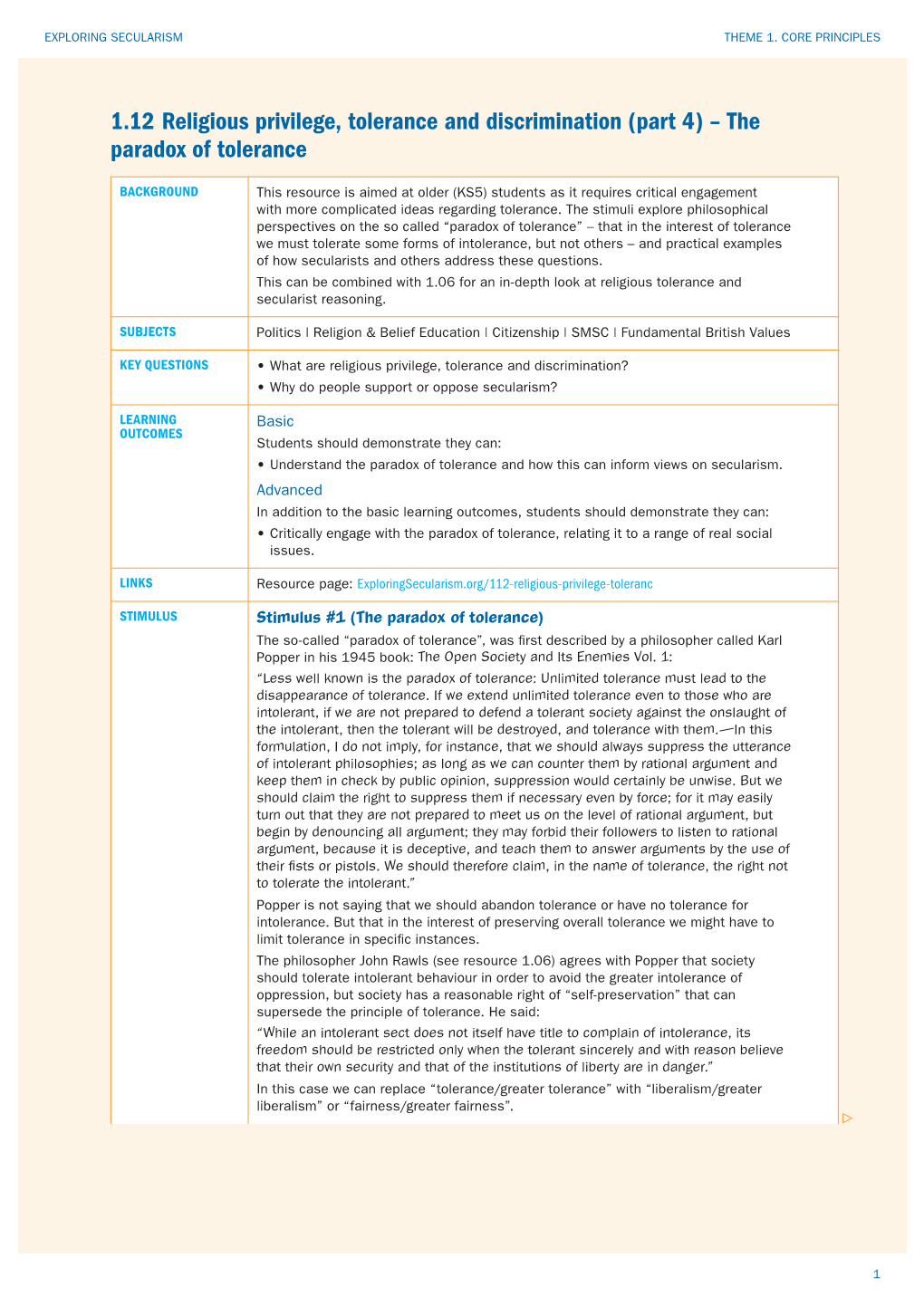 (Part 4) – the Paradox of Tolerance