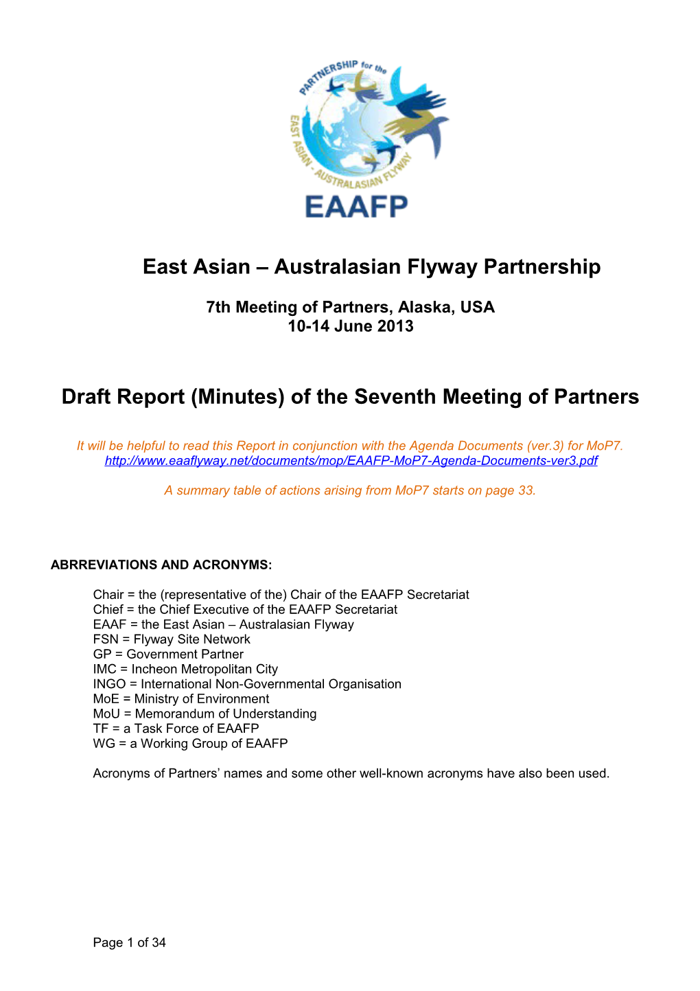 East Asian Australasian Flyway Partnership