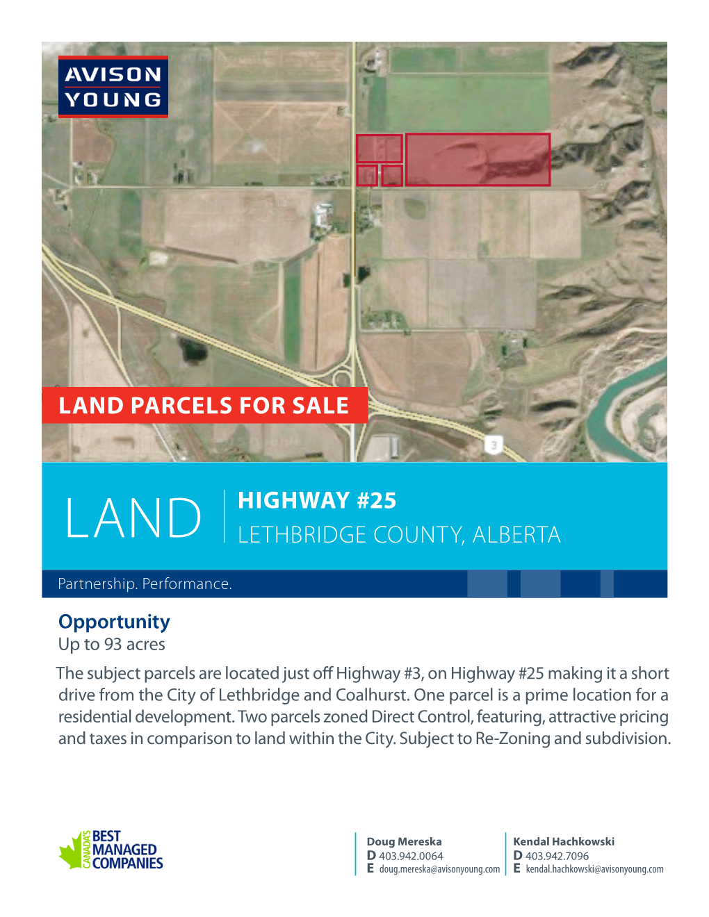 Highway #25 Lethbridge County, Alberta Land
