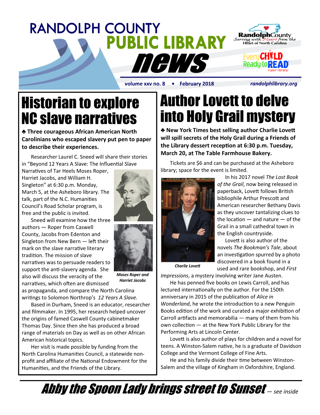 Historian to Explore NC Slave Narratives Author Lovett to Delve