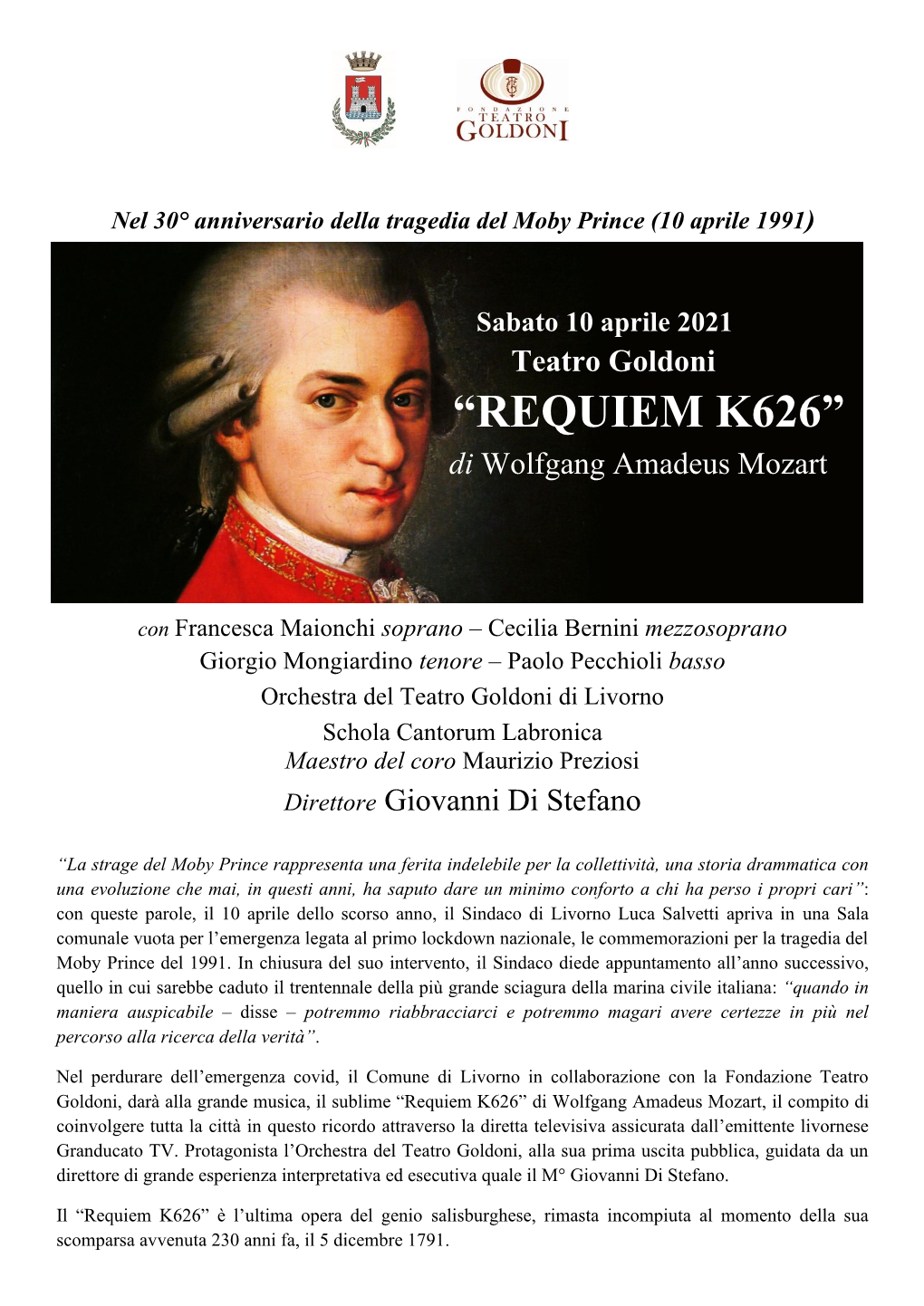 “REQUIEM K626” Di Wolfgang Amadeus Mozart
