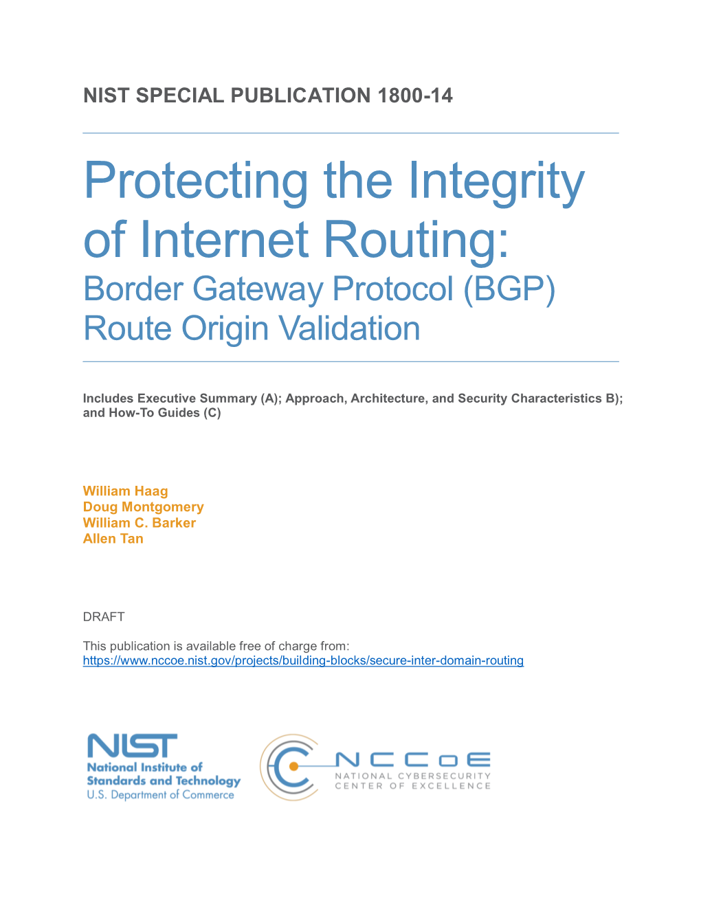Border Gateway Protocol (BGP) Route Origin Validation