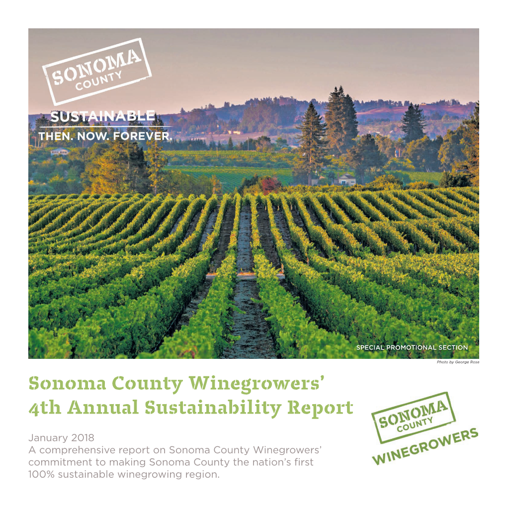 Sonoma County Winegrowers' 4Th Annual Sustainability Report
