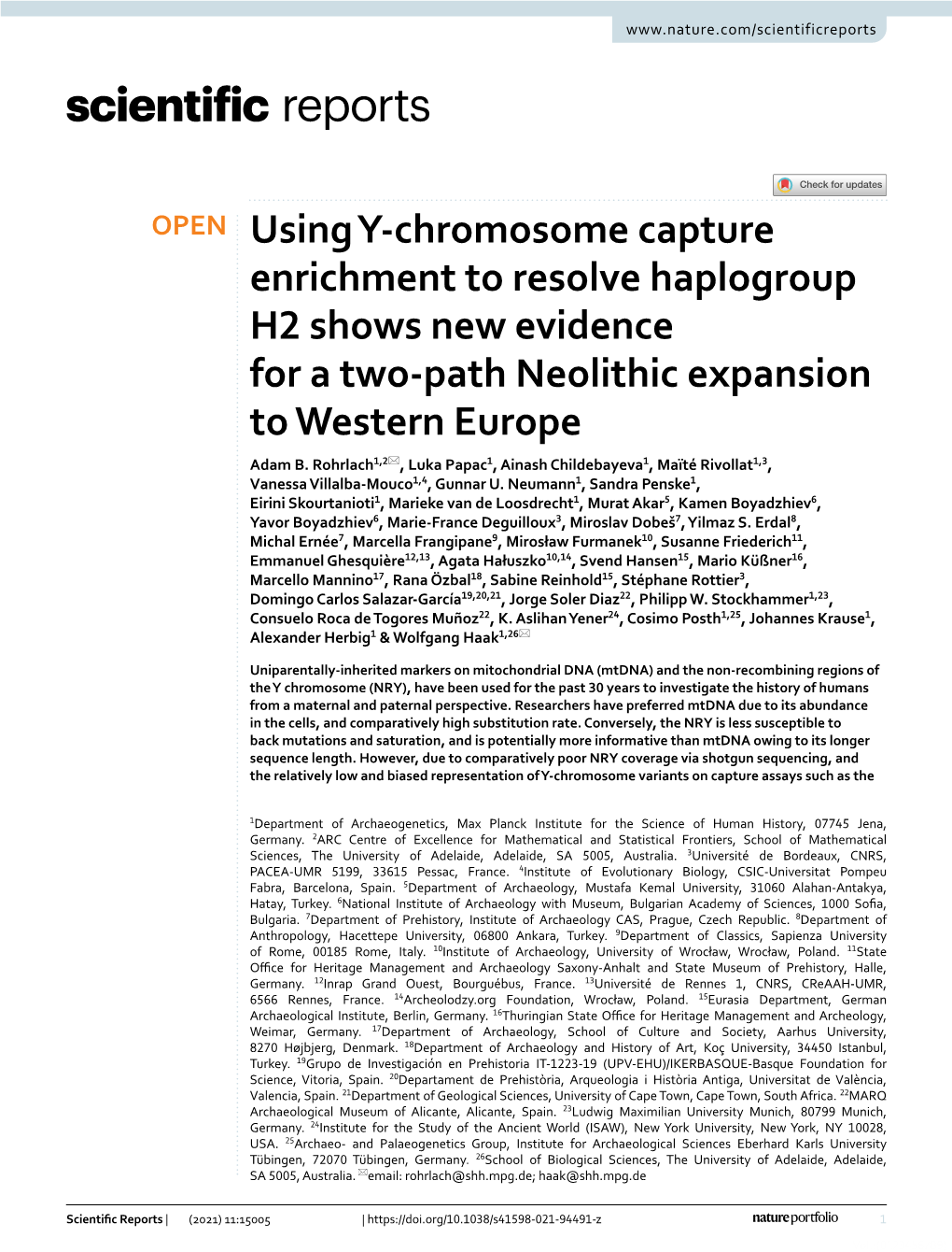Using Y-Chromosome Capture Enrichment to Resolve Haplogroup