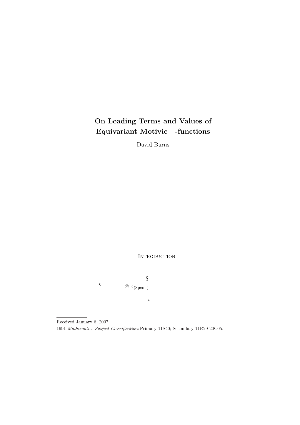 On Leading Terms and Values of Equivariant Motivic L-Functions