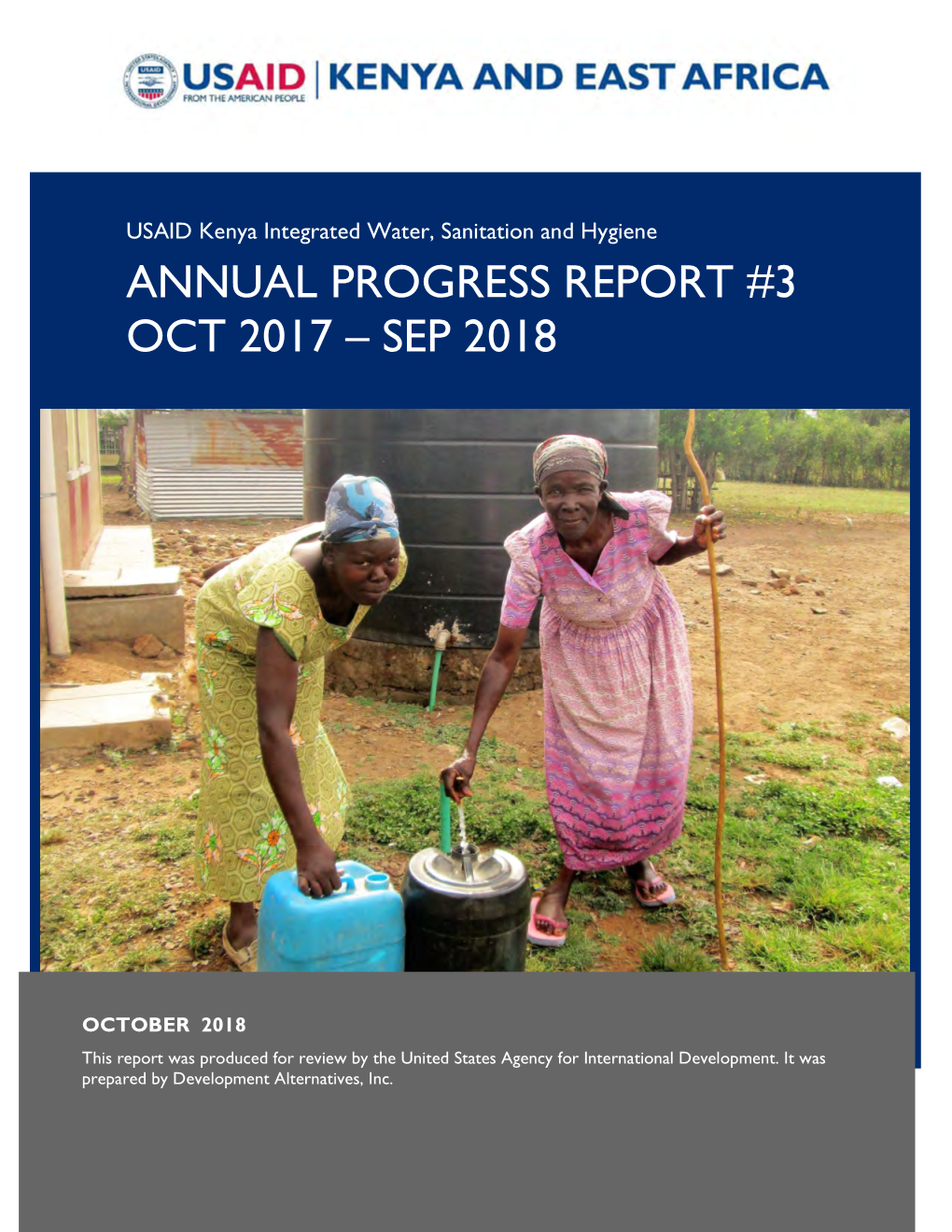 Annual Progress Report #3 Oct 2017 – Sep 2018