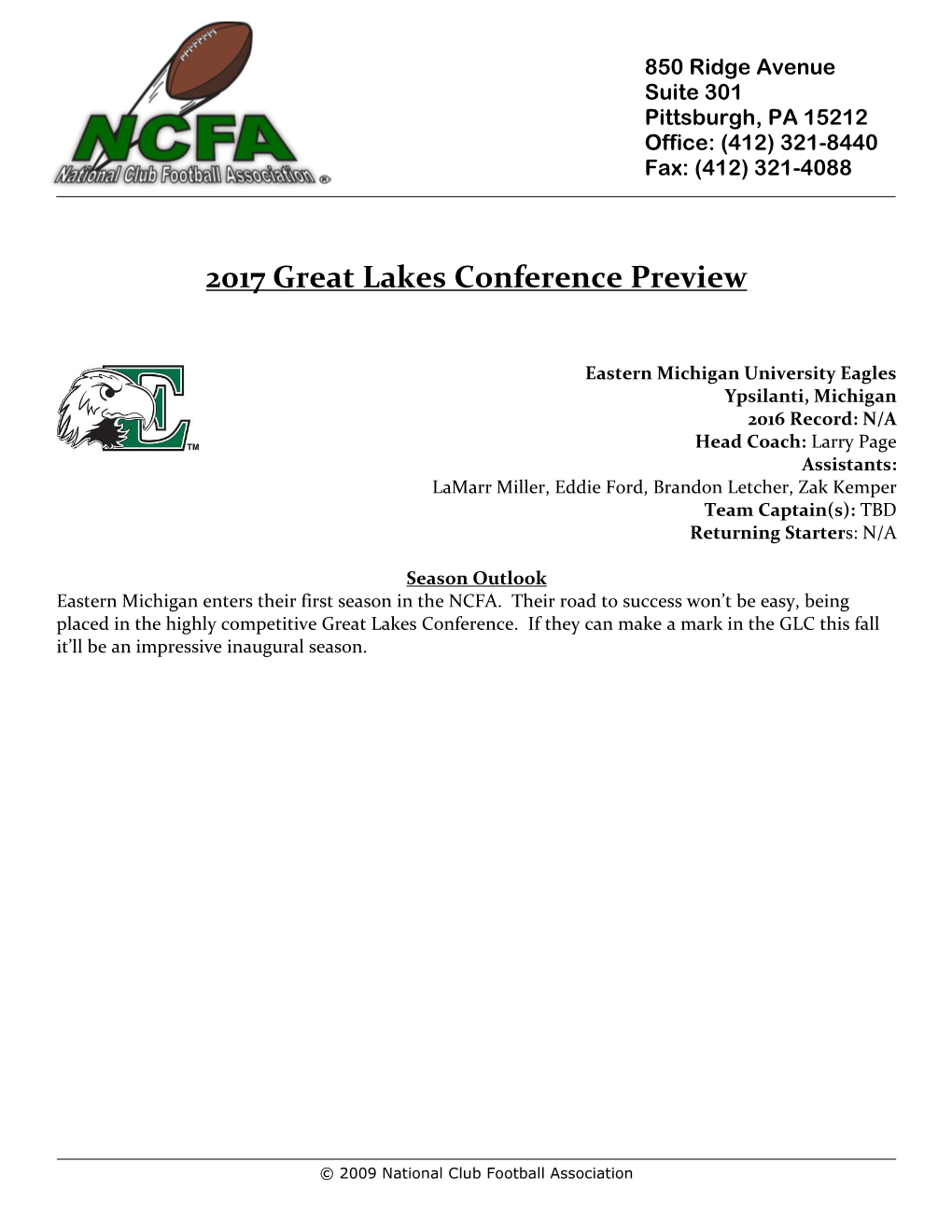 2017 Great Lakes Conference Preview
