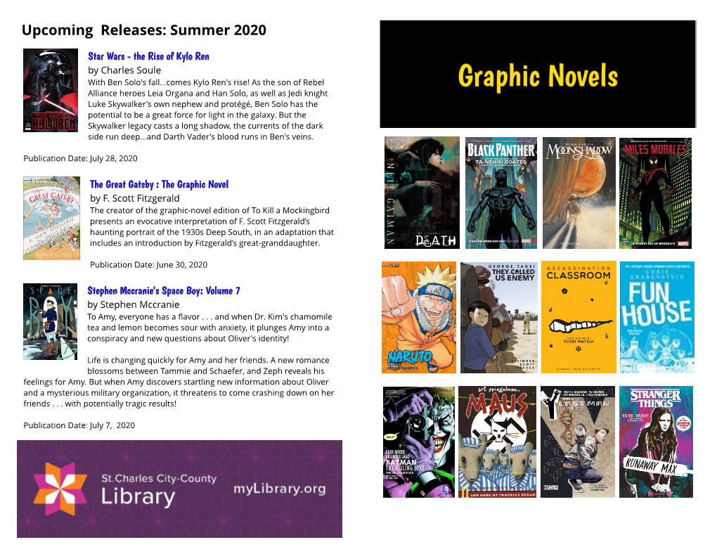 Upcoming Releases: Summer 2020