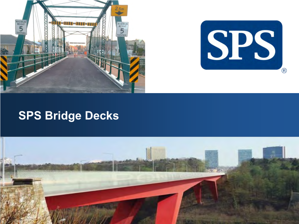 SPS Bridge Decks SPS Technology Terminology and History