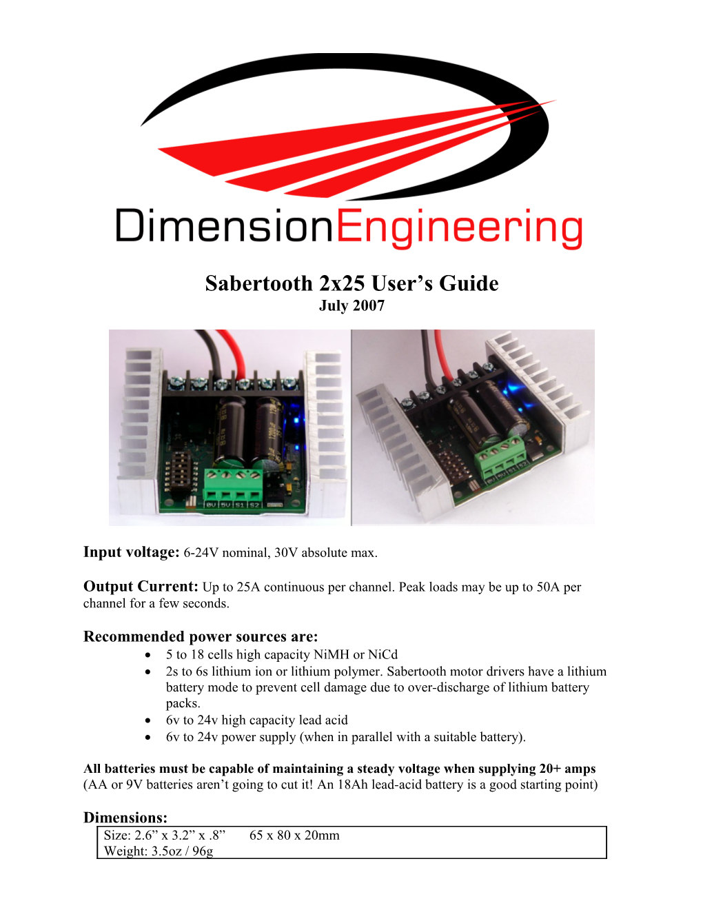 Operating Modes Overview s1