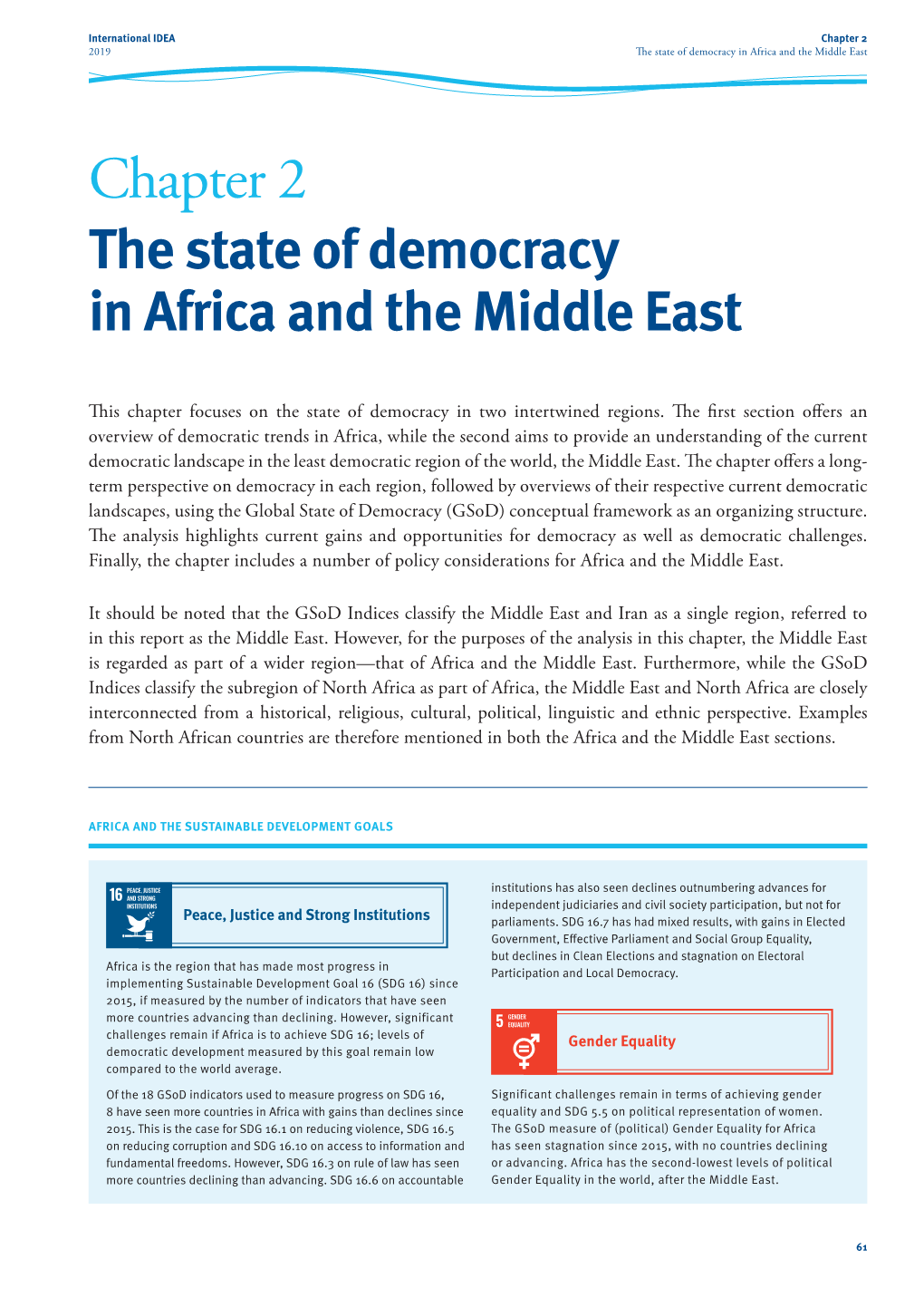 Chapter 2. the State of Democracy in Africa and The