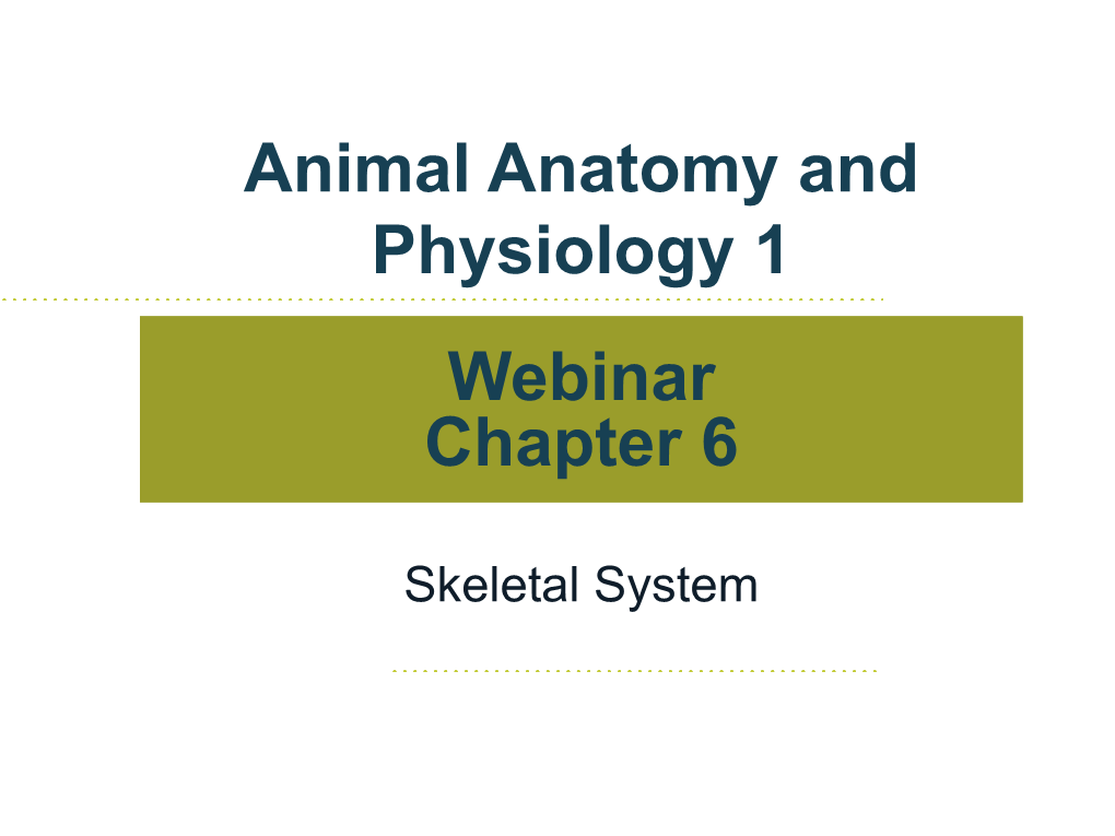 Webinar Chapter 6