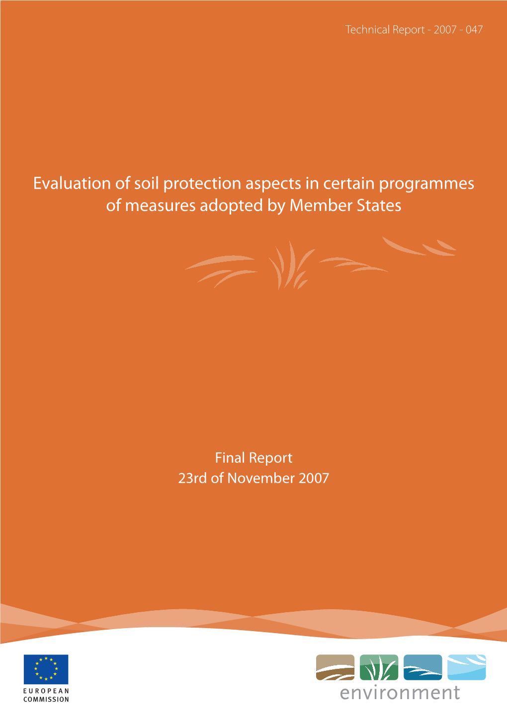 Evaluation of Soil Protection Aspects in Certain Programmes of Measures Adopted by Member States