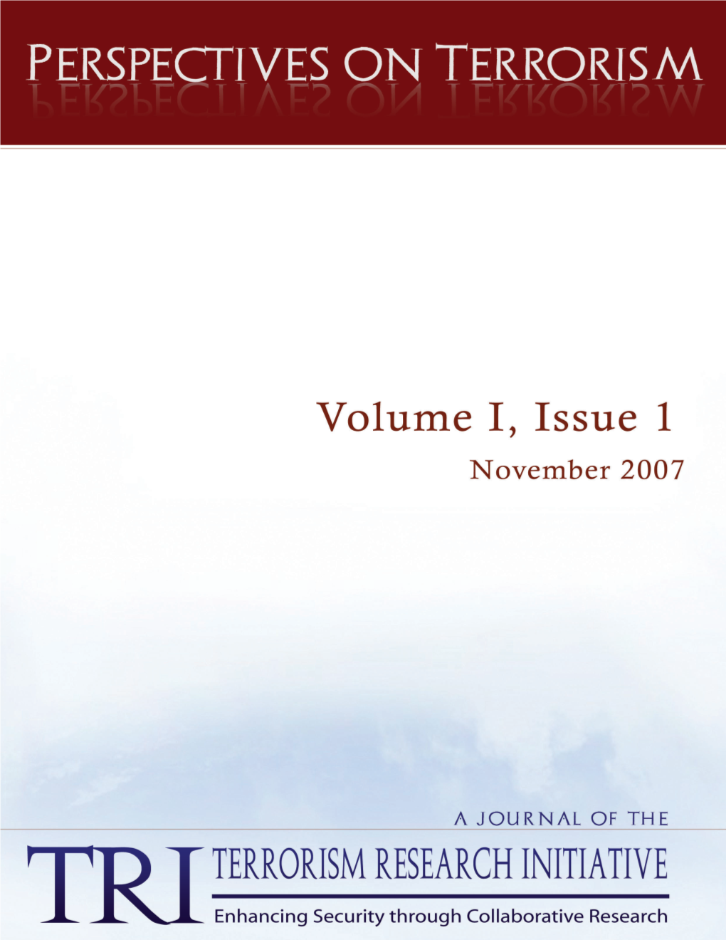 Perspectives on Terrorism, Volume 1, Issue 1