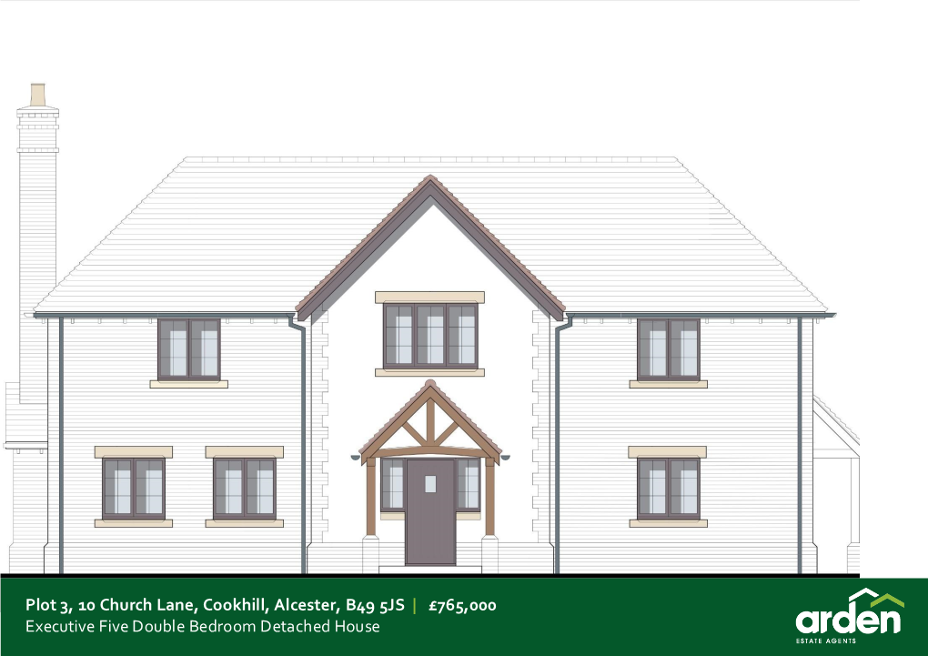 Plot 3, 10 Church Lane, Cookhill, Alcester, B49 5JS | £765,000 Executive Five Double Bedroom Detached House