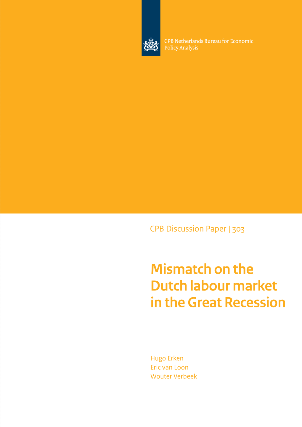 Mismatch on the Dutch Labour Market in the Great Recession