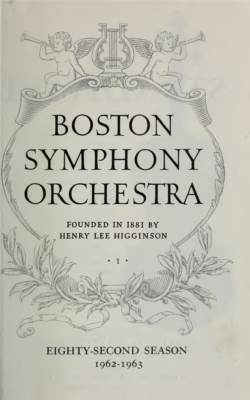 Boston Symphony Orchestra Concert Programs, Season 82, 1962-1963