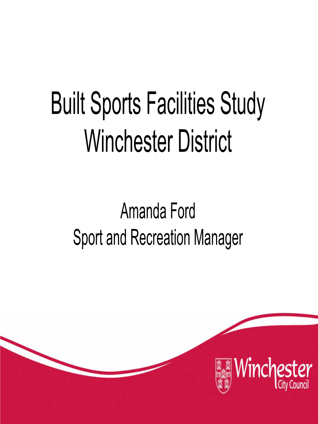 Sports Facilities Study 04.02.08