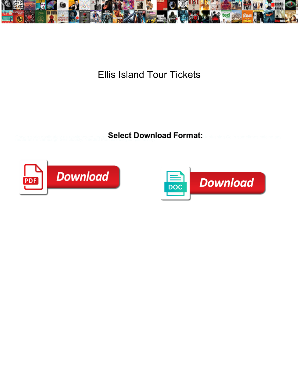 Ellis Island Tour Tickets