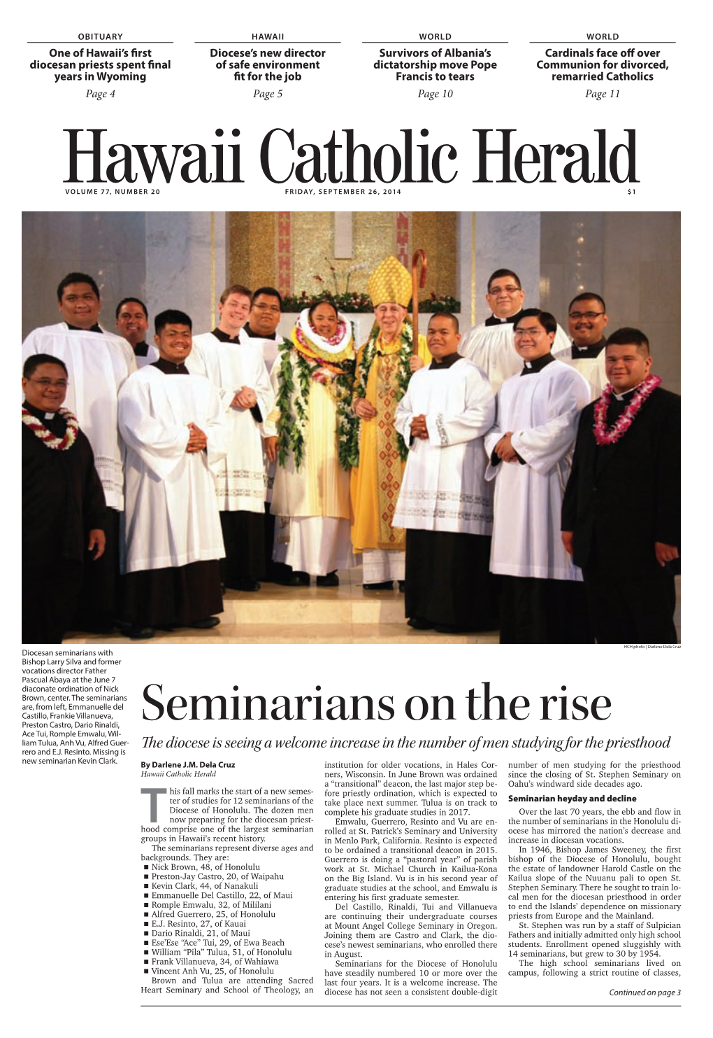 Seminarians on the Rise