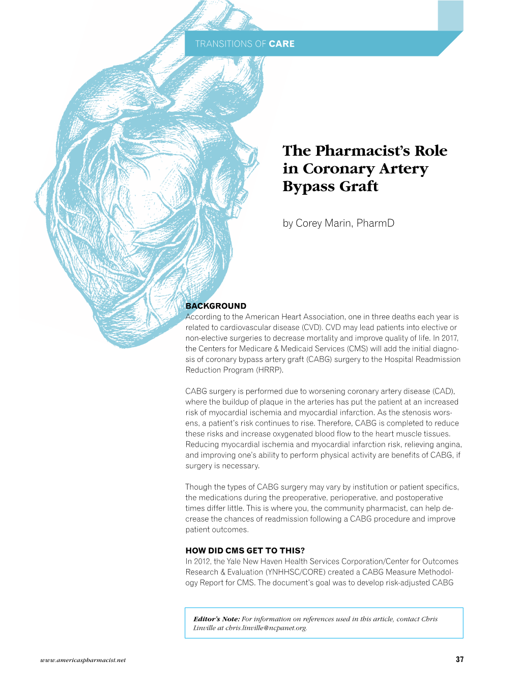 The Pharmacist's Role in Coronary Artery Bypass Graft