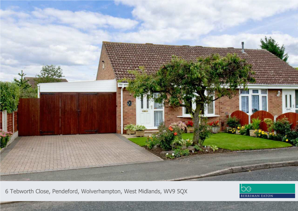 6 Tebworth Close, Pendeford, Wolverhampton, West Midlands