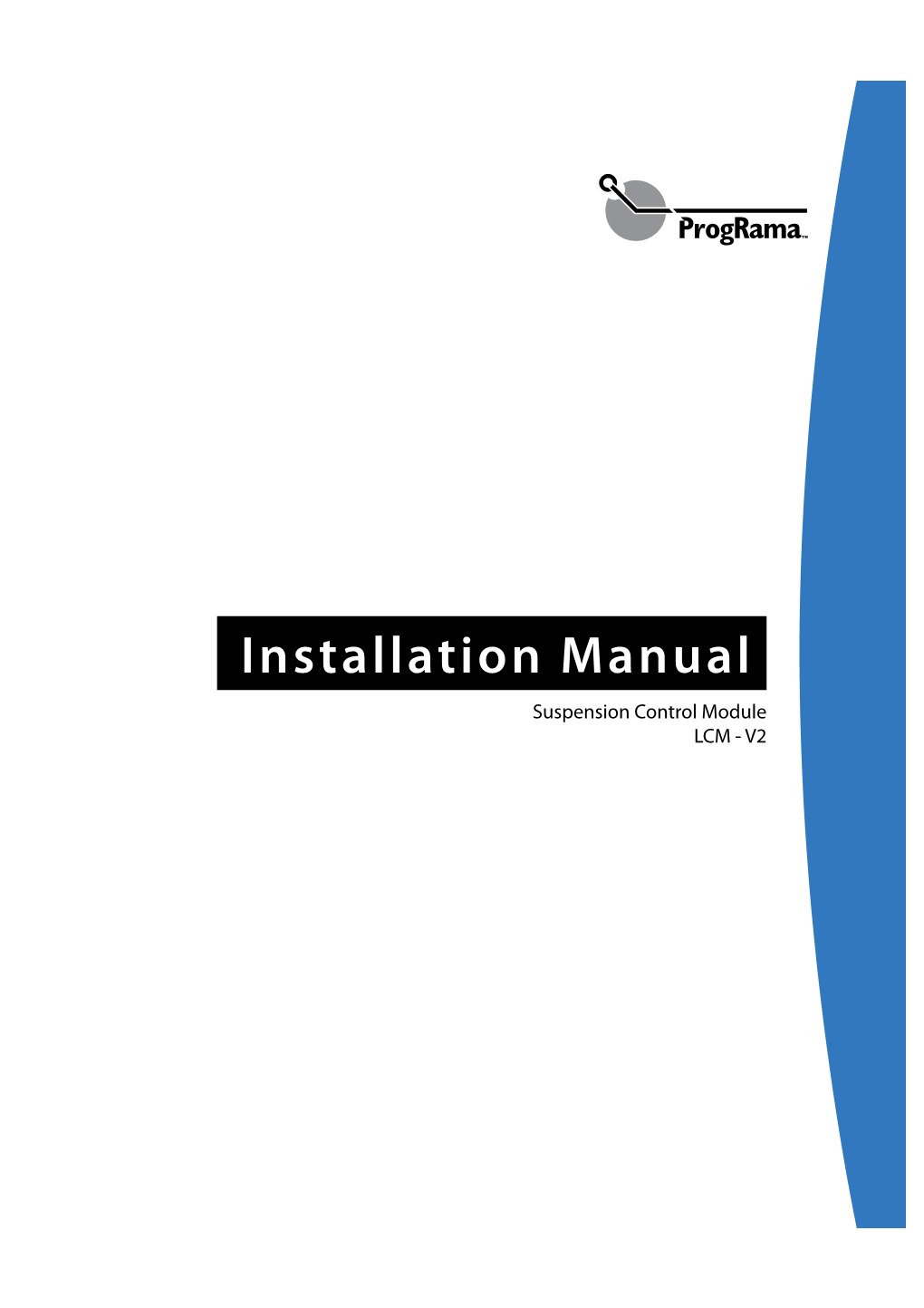 Installation Manual Suspension Control Module LCM - V2