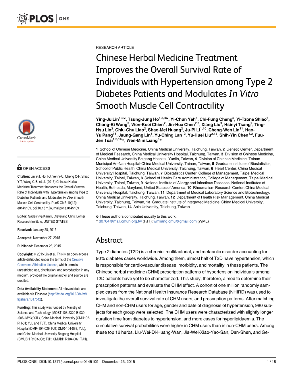 Chinese Herbal Medicine Treatment Improves the Overall Survival Rate of Individuals with Hypertension Among Type 2 Diabetes Pati