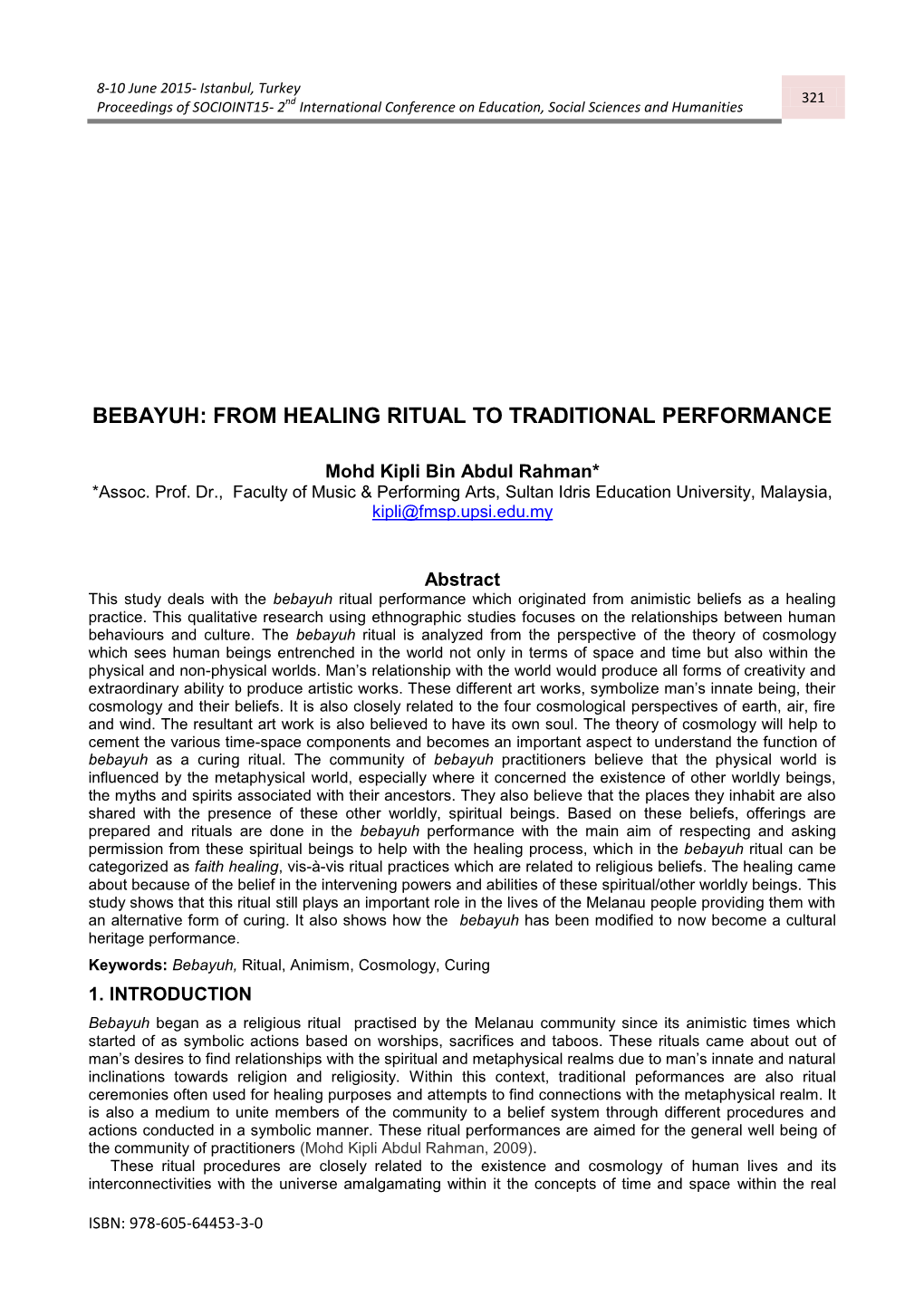 From Healing Ritual to Traditional Performance