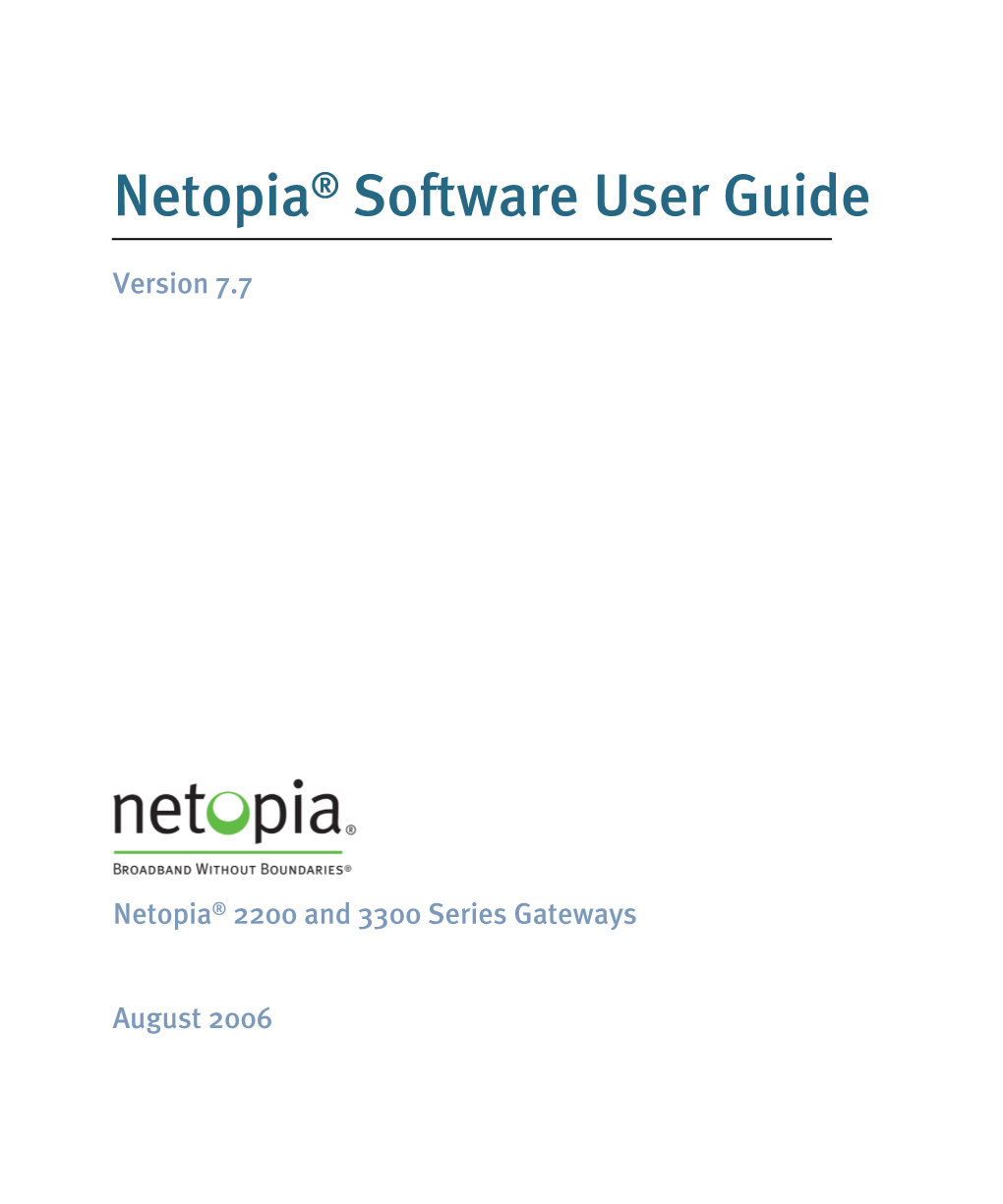 Software User Guide V7.7