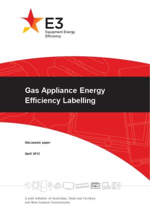 Gas Appliance Energy Efficiency Labelling