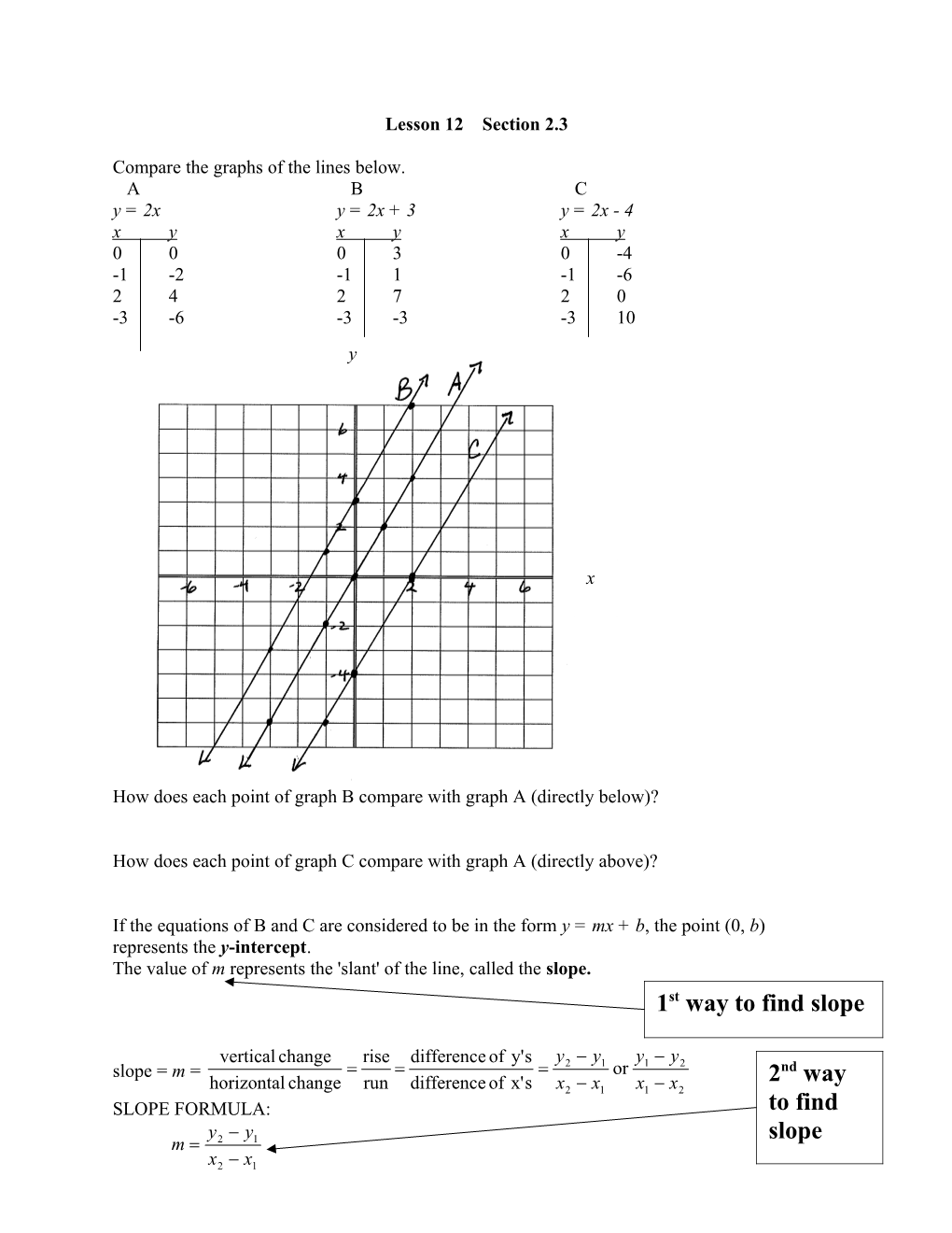 Lesson 12 Section 2.3