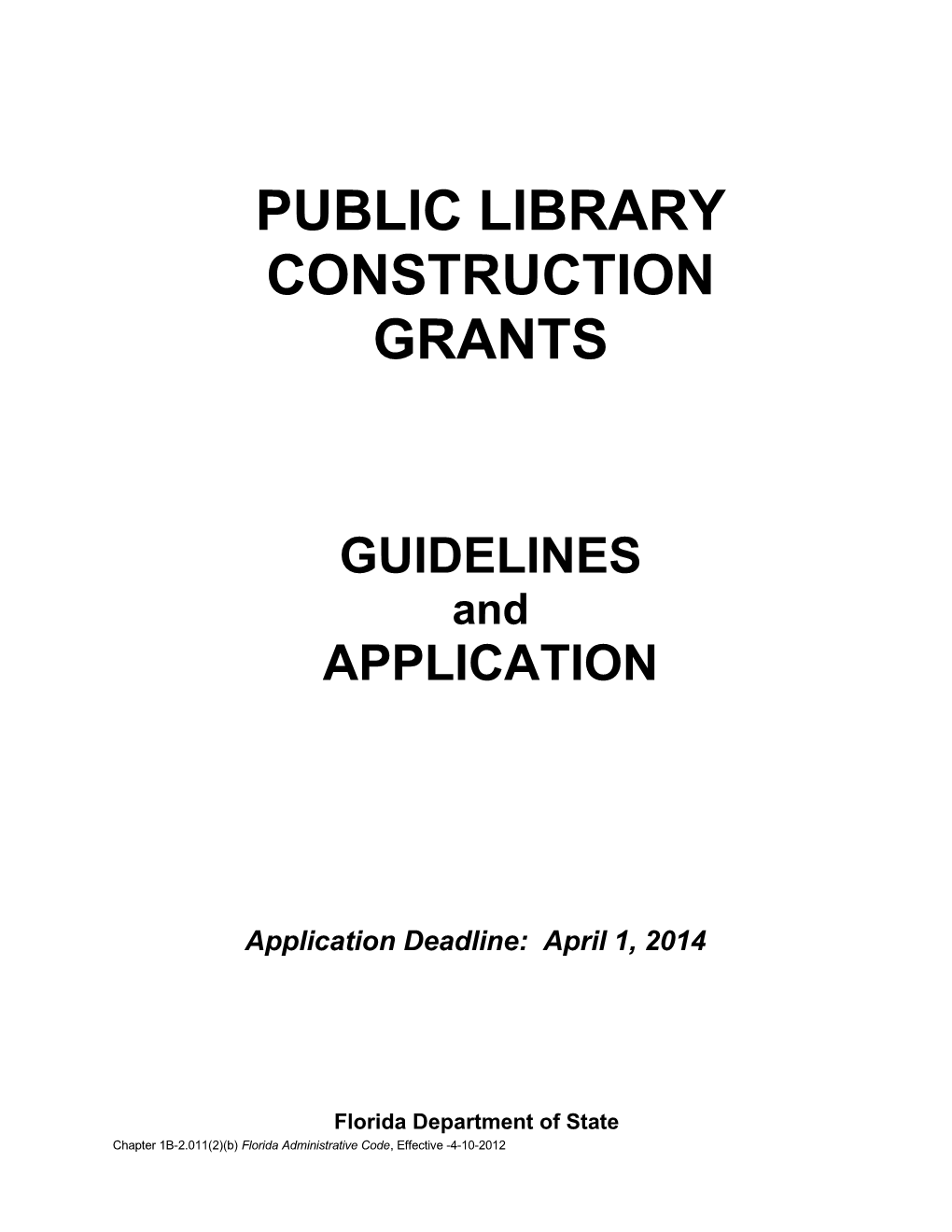 Library Construction Grants