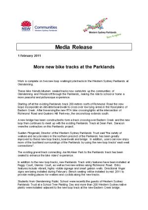 More New Bike Tracks at the Parklands