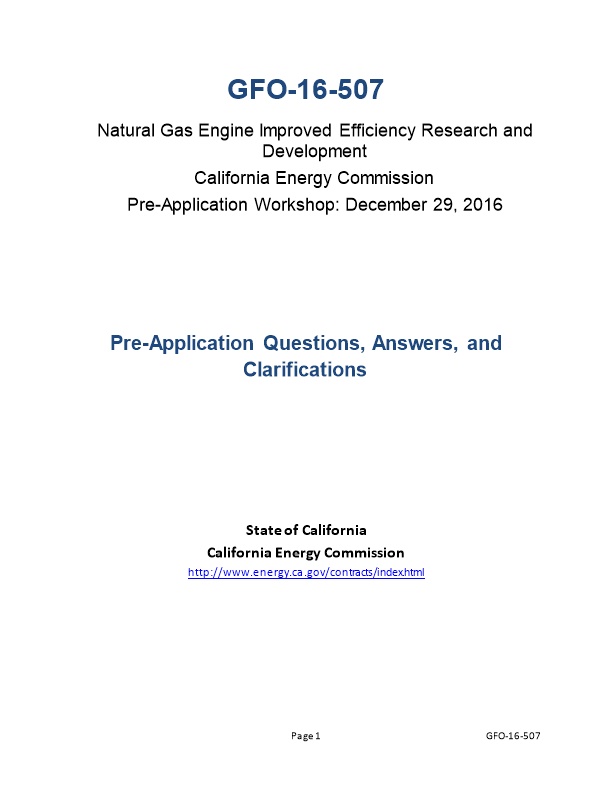 Natural Gas Engine Improved Efficiency Research and Development