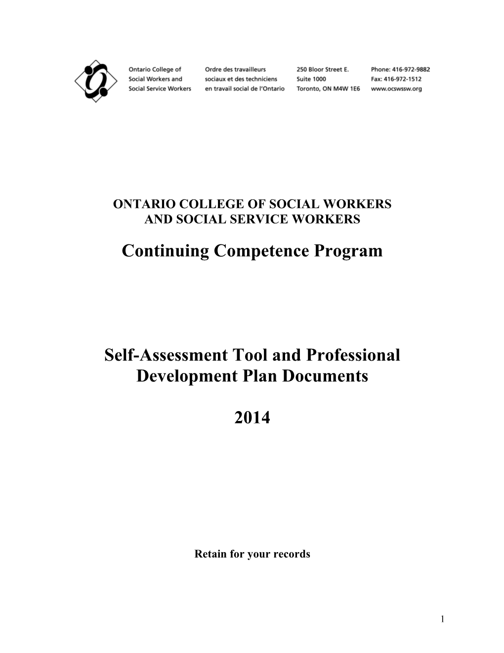 Ontario College of Social Workers