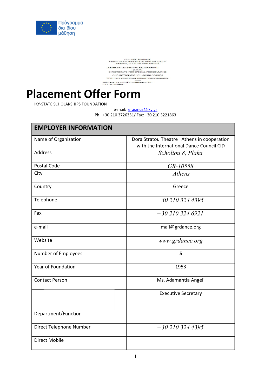 Placement Offer Form s2