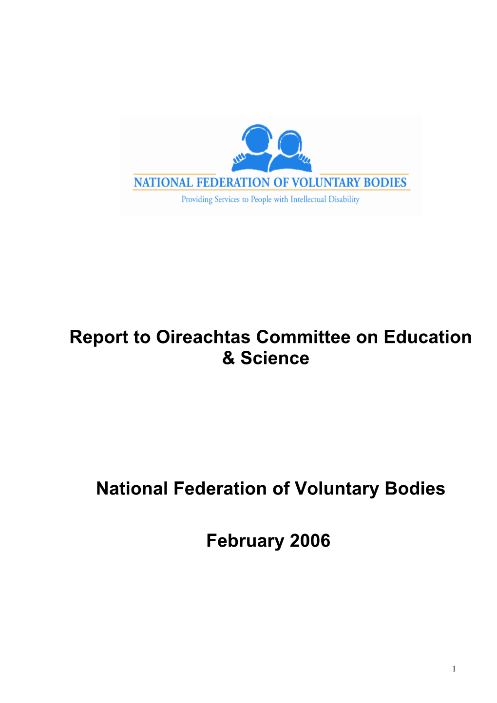 Report to Oireachtas Committee on Education