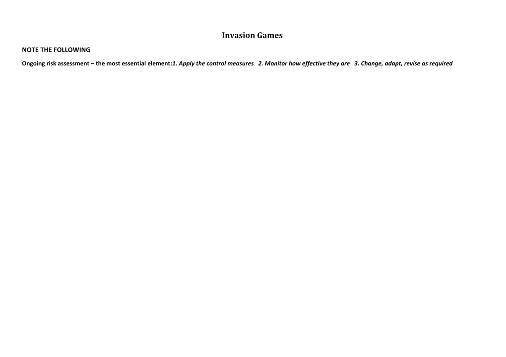 Risk Assessment Template to Be Used for Visits Submitted on Exeant