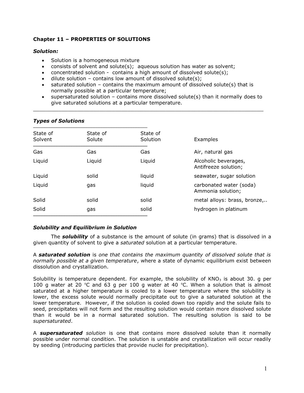 Solution Is A Homogeneous Mixture Consists Of Solvent And Solute S Aqueous Solution Has Water As Solvent Docslib