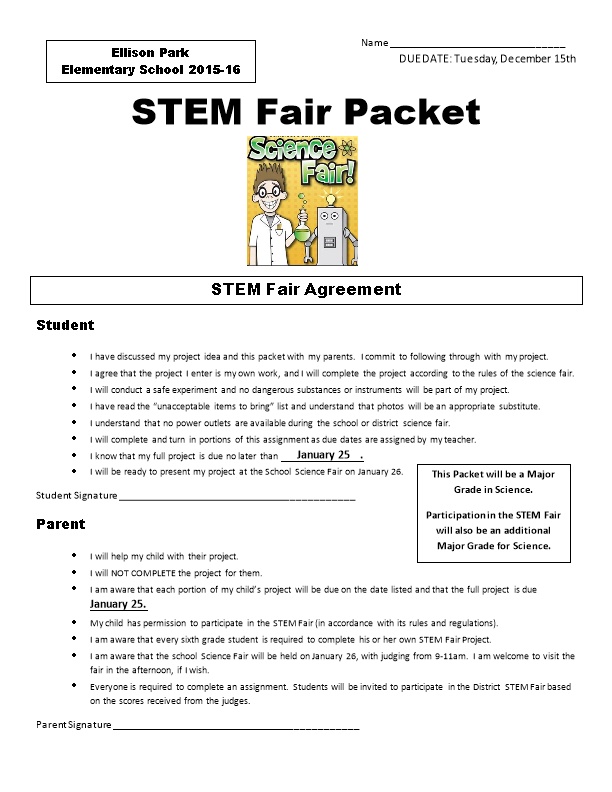 STEM Fair Packet