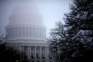 Capitol in fog
