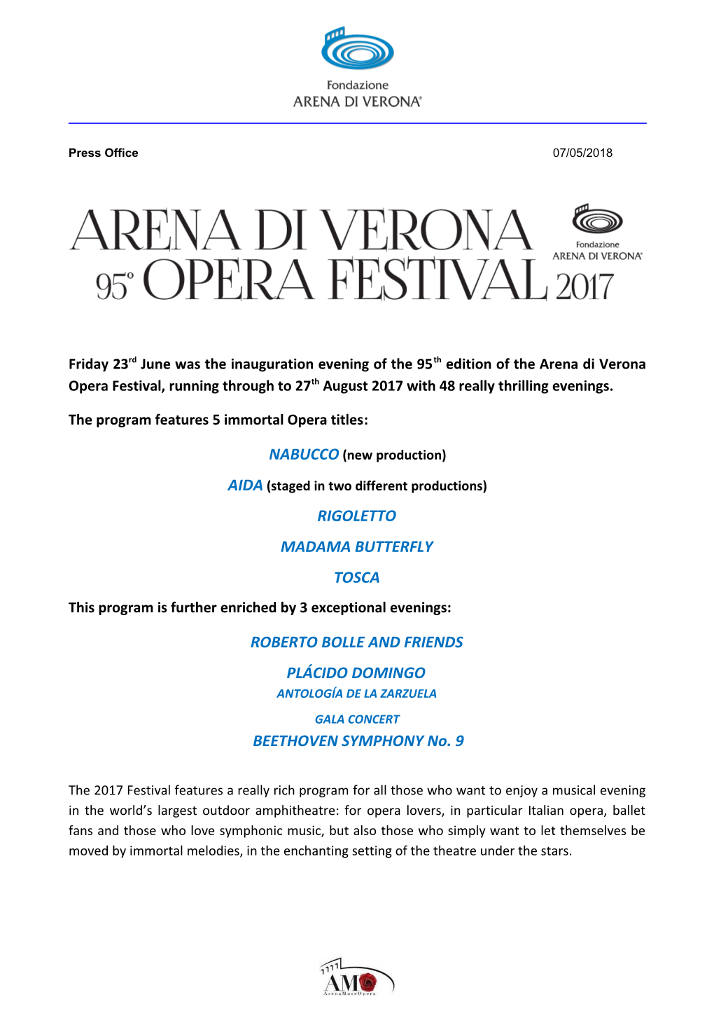 The Program Features 5 Immortal Opera Titles