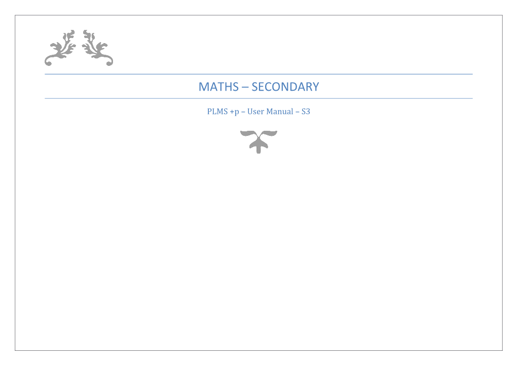 Version Control: PRAVINYA- for Maths Teacher Secondary